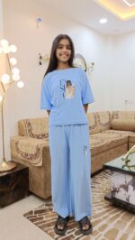 Women's Lycra Printed Casual Co-Ord Set || Pyjama Set and Night Suit